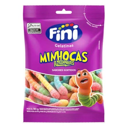 Fini minhocas azedinhas 80g