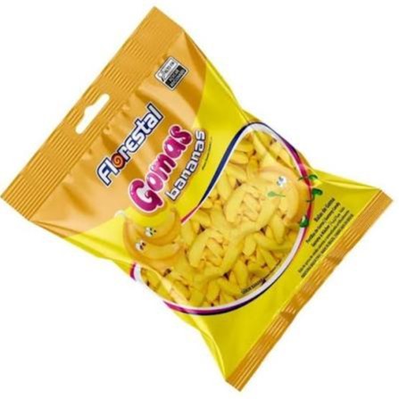 Bala florestal gomas bananas 60g