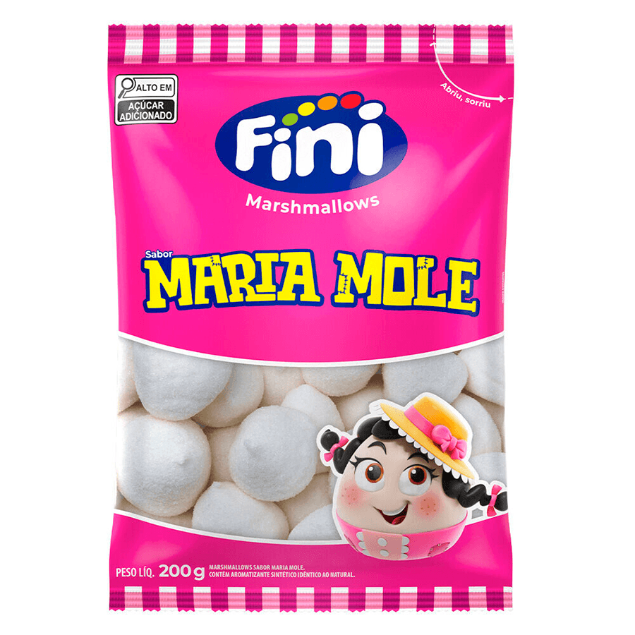 Marshmallow fini sabor maria mole 200g