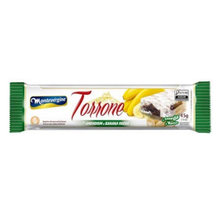 Torrone montevergine amendoin e banana passa 45g